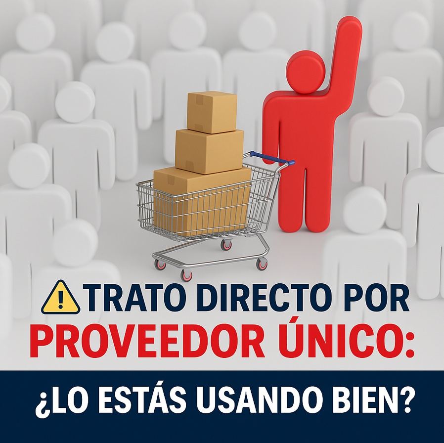 Proveedor Único: Cuando el Trato Directo SÍ se Puede