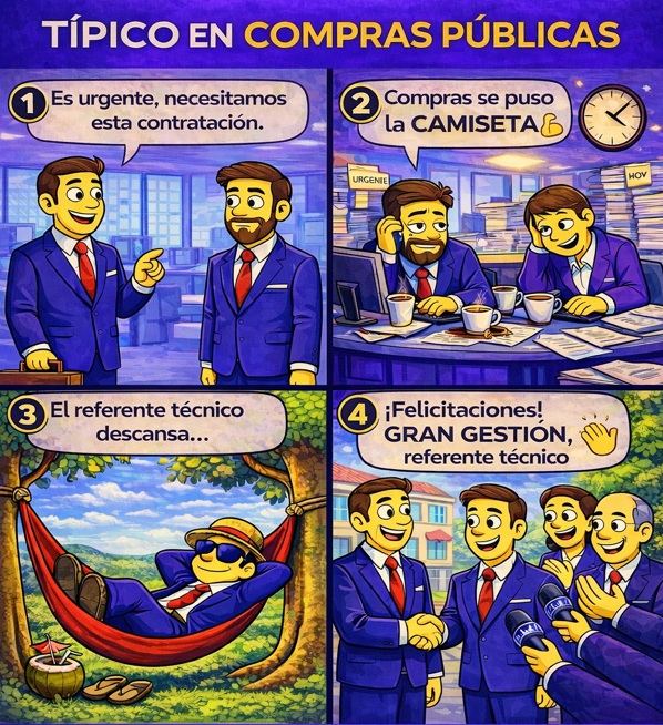 Típico en compras públicas