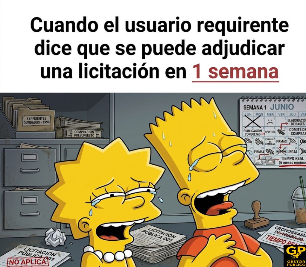Podemos adjudicar esta licitación en 1 semana