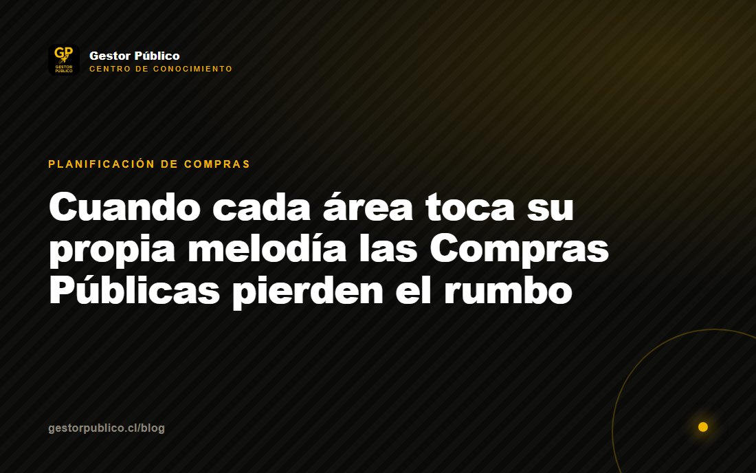 Cuando cada área toca su propia melodía… las Compras