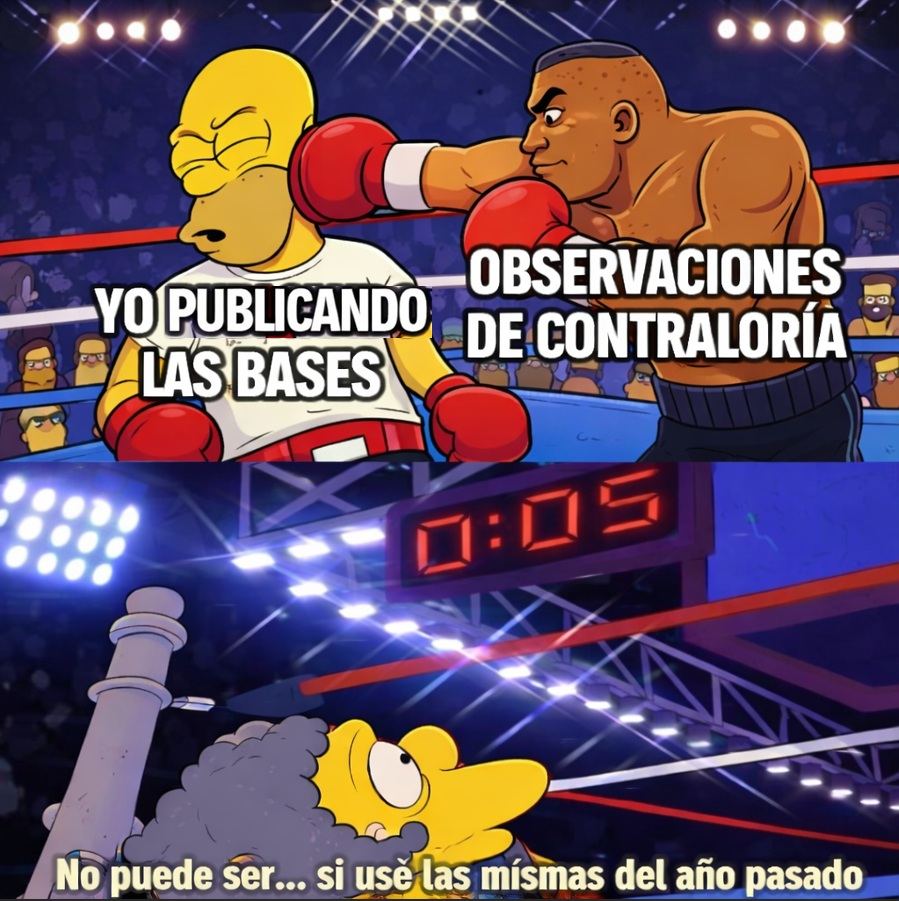 Copié las bases del año pasado… y Contraloría me noqueó