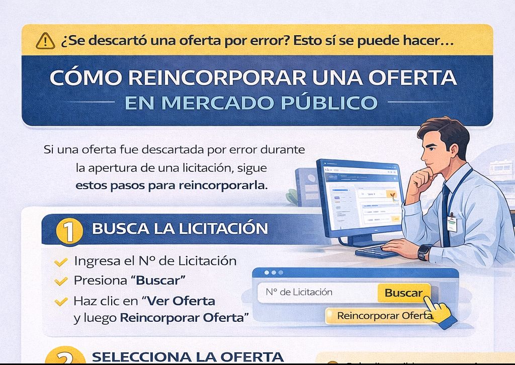 Descartaste una oferta por error en Mercado Público