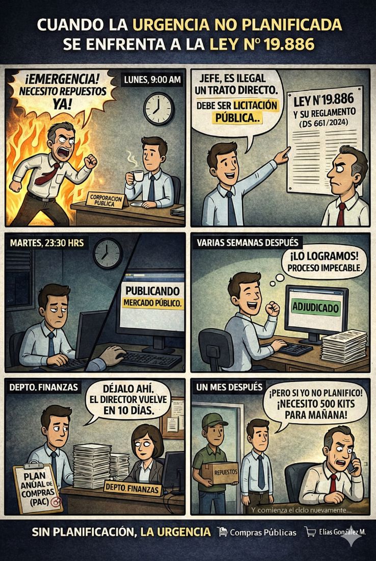 Necesito 500 kits para mañana!"… pero la Ley 19.886