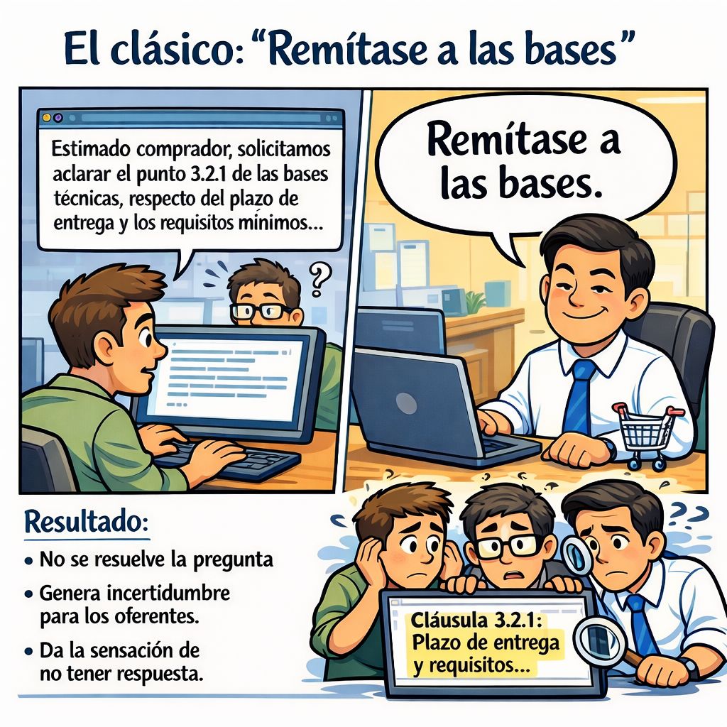 El clásico de las compras públicas: "Remítase