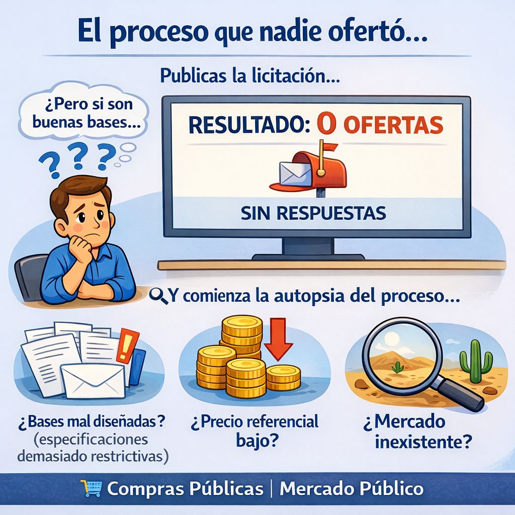 Publicas la licitación… y nadie oferta. ¿Qué pasó