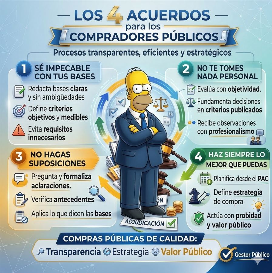 Los 4 acuerdos que todo comprador público debería seguir