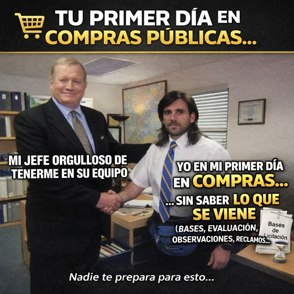 Tu primer día en Compras Públicas… y no tienes idea