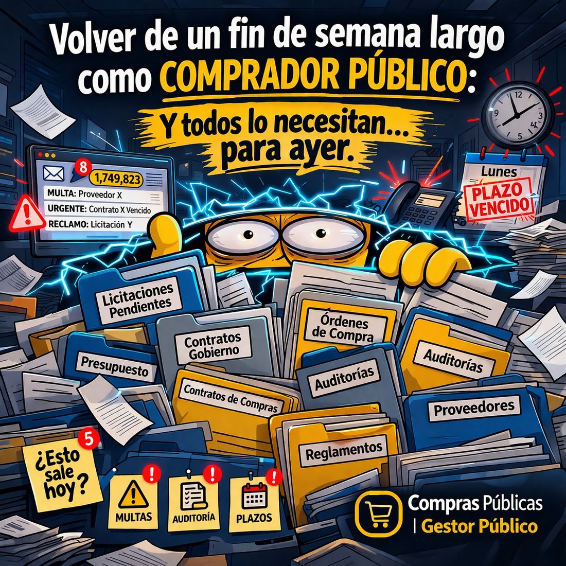 Volviste del fin de semana… y ya estás atrasado