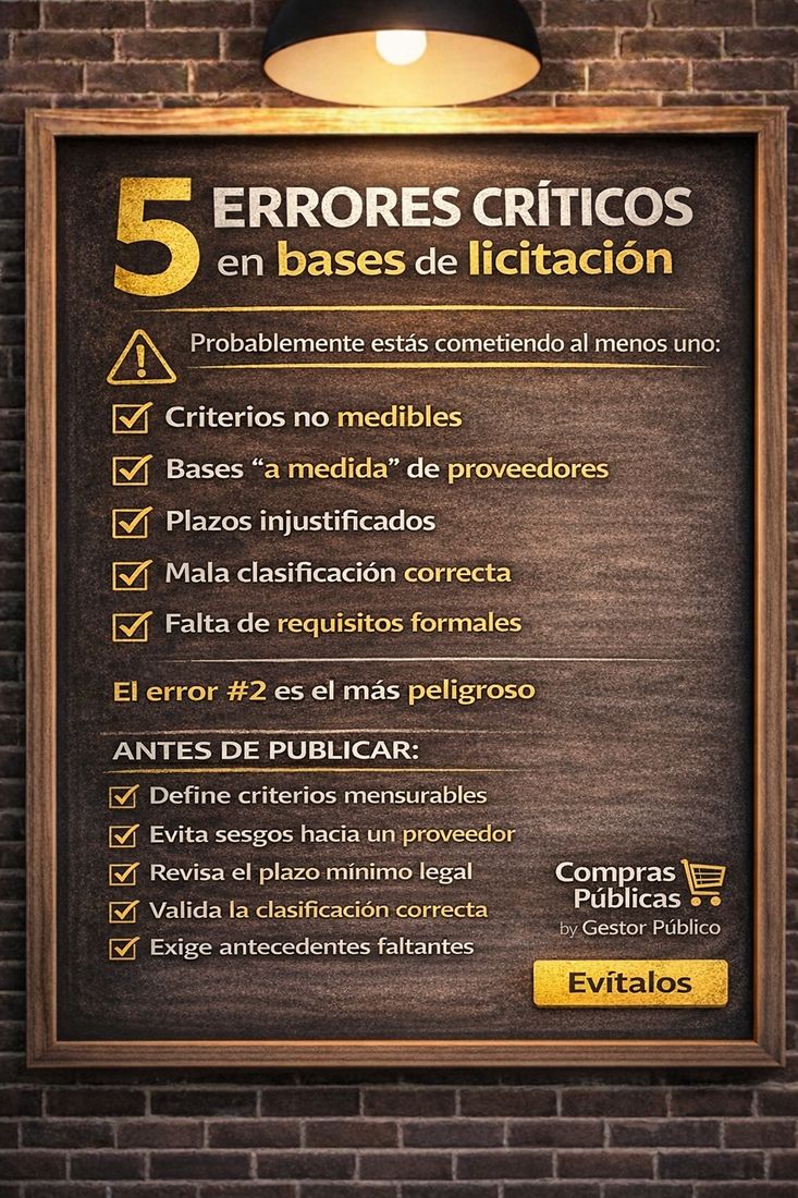 Tus bases de licitación están alejando a los buenos