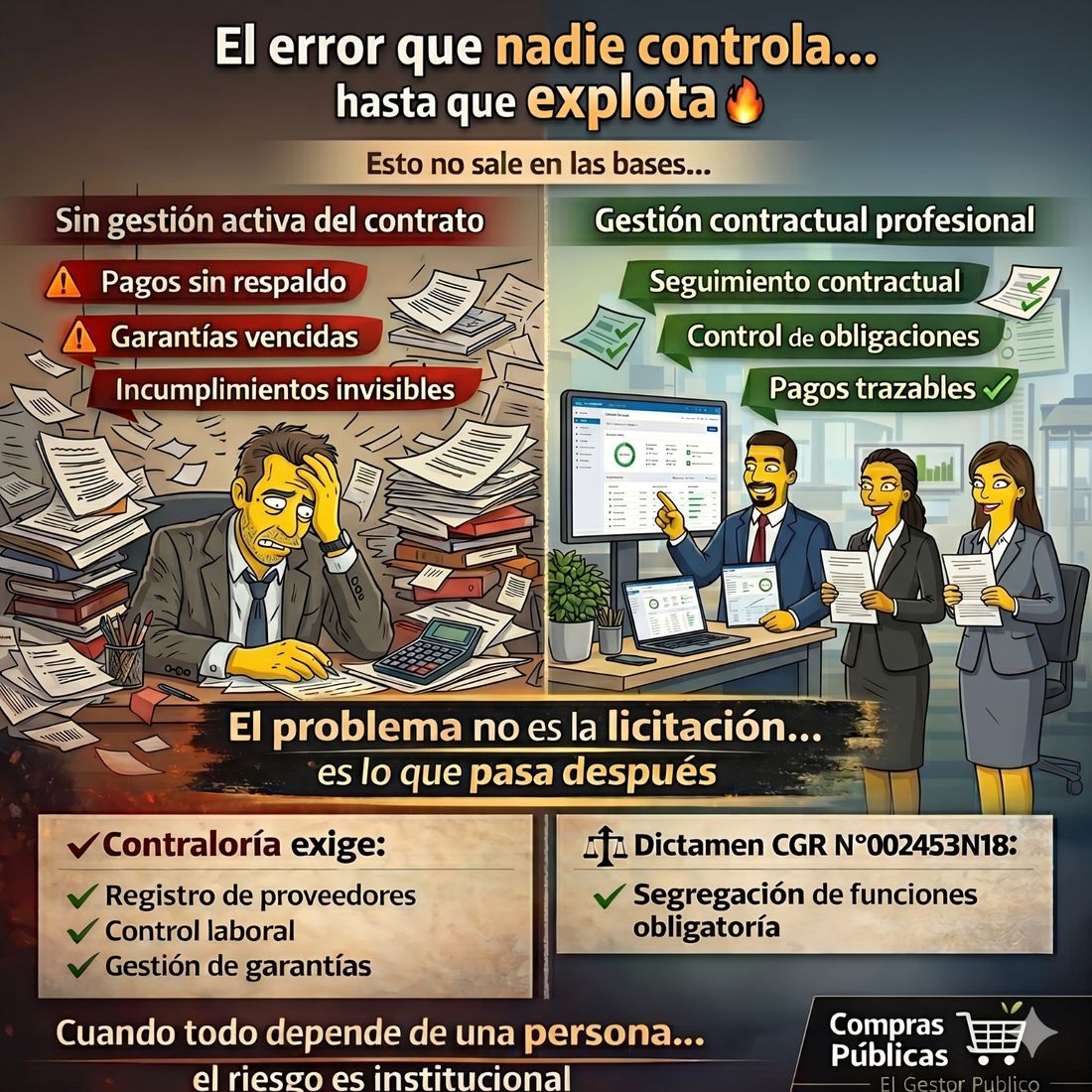 El mayor error en compras públicas no está
