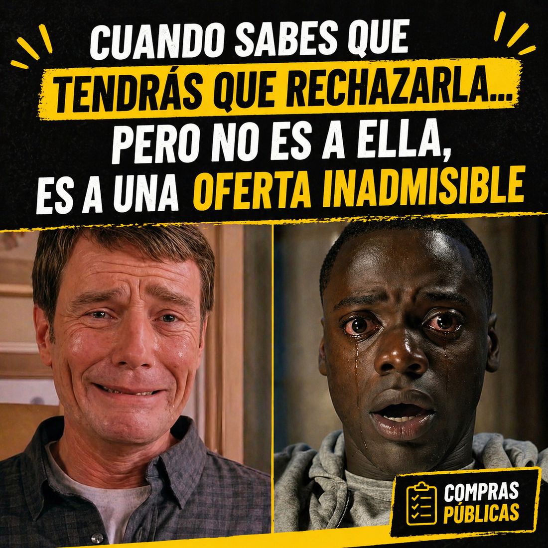 Rechazar una oferta por inadmisible duele… pero más