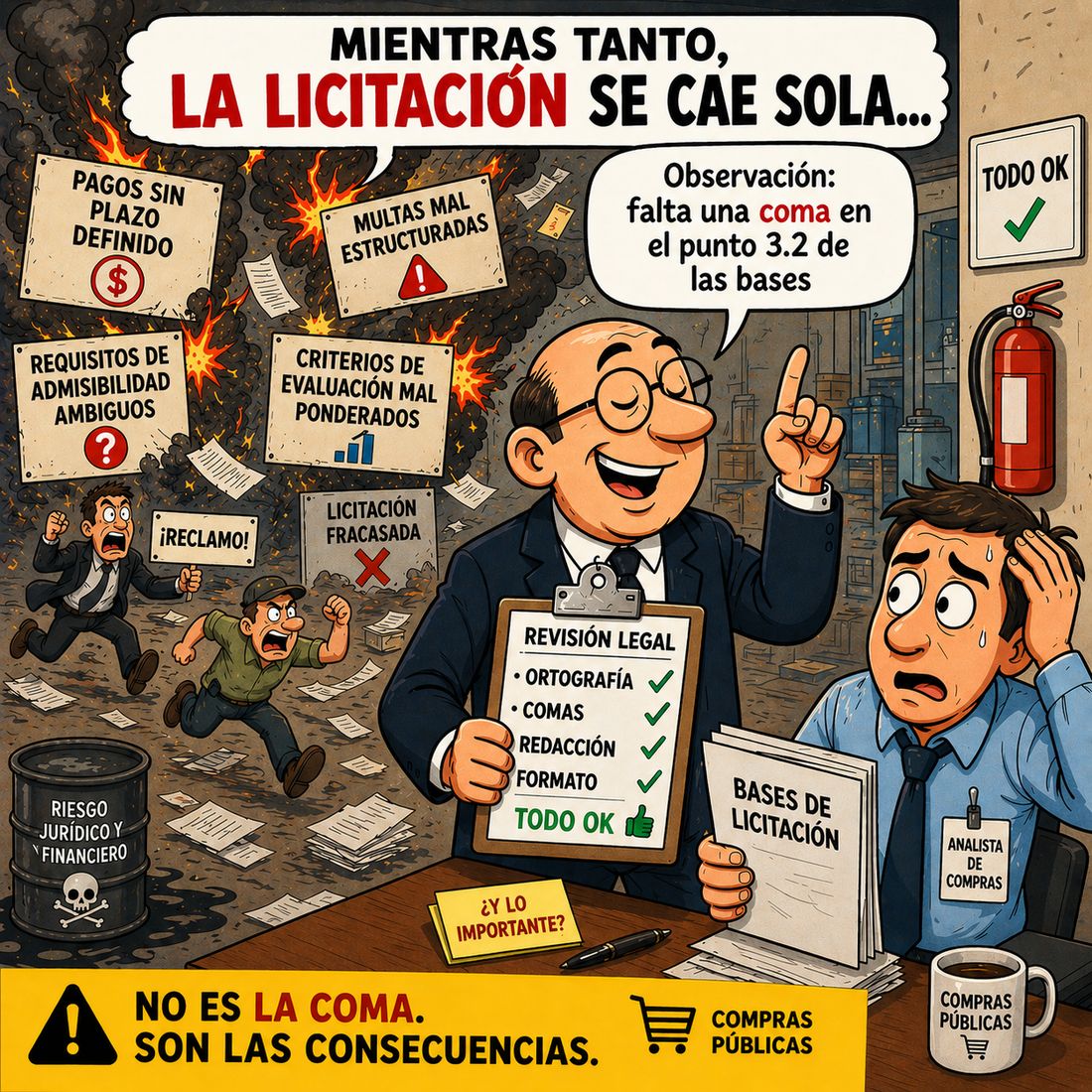 De verdad una coma es lo que define si una licitación