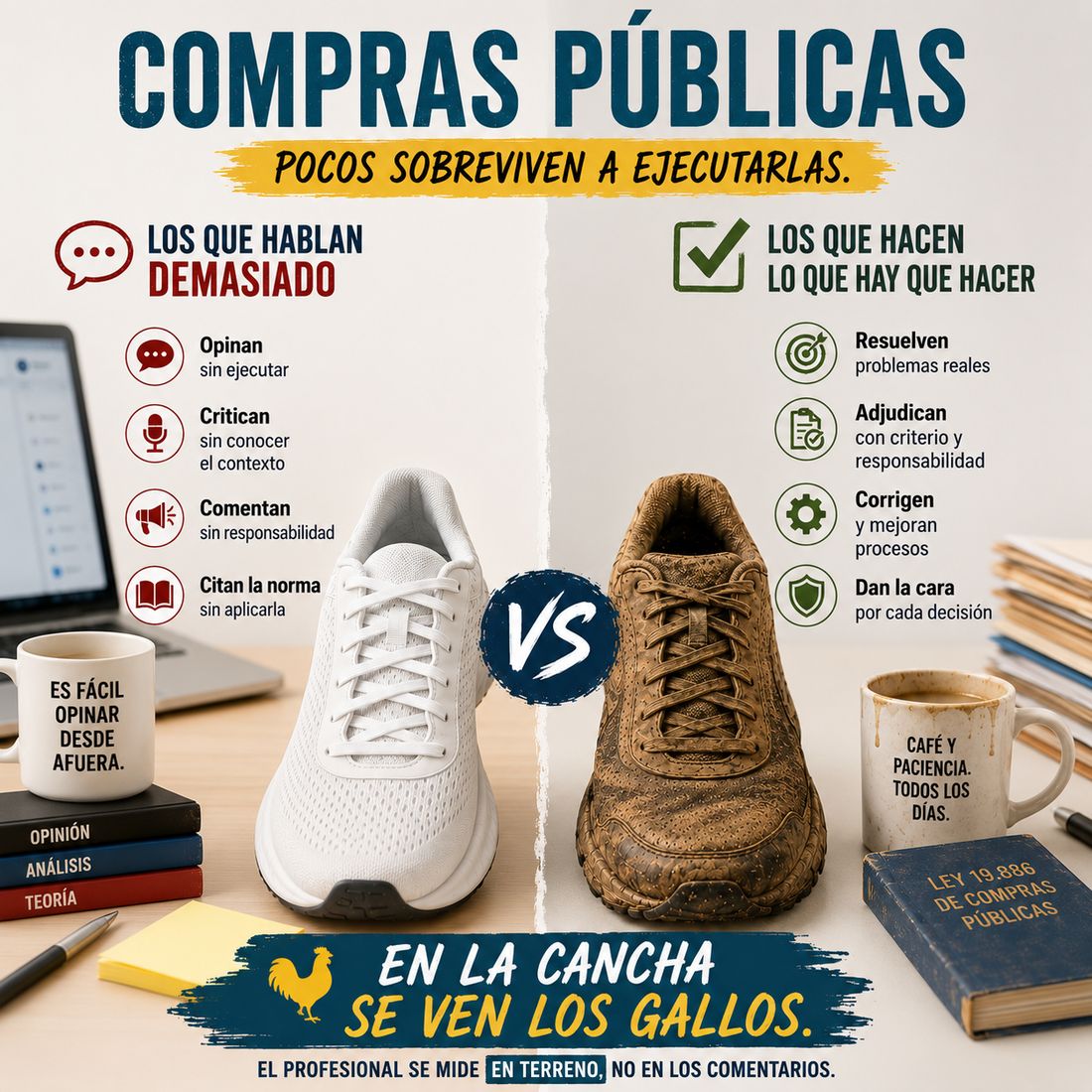 En compras públicas, el discurso no adjudica procesos