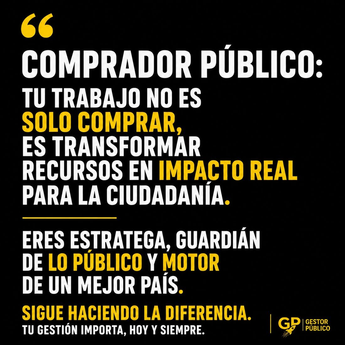 El comprador público más valioso no es quien compra