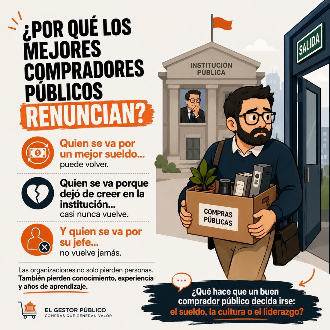 Los buenos compradores no siempre renuncian por sueldo