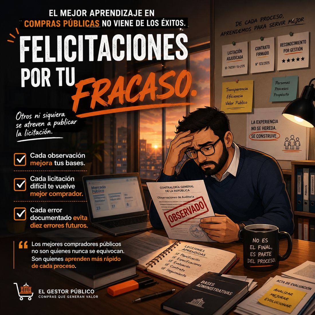 Fracasar en compras públicas también puede ser gestión…