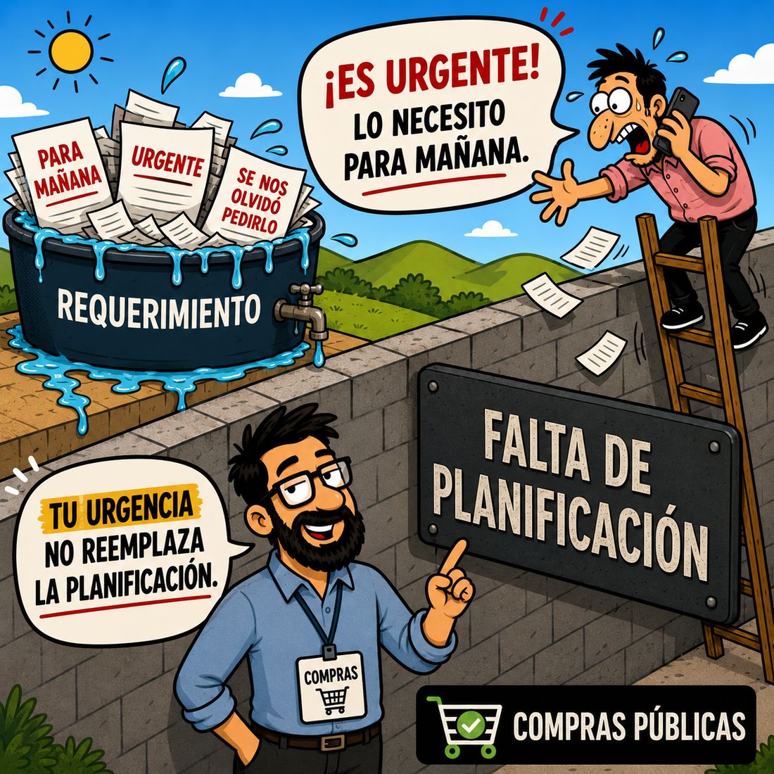 Tu falta de planificación no puede convertirse