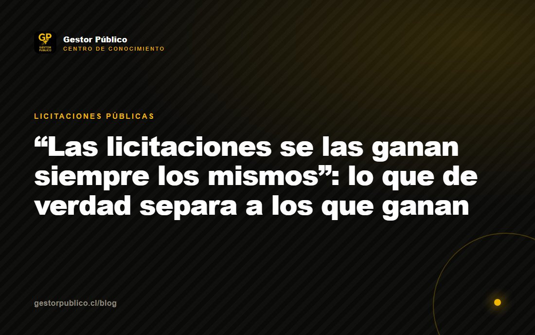 Por qué pierdes licitaciones (y no es por los contactos)